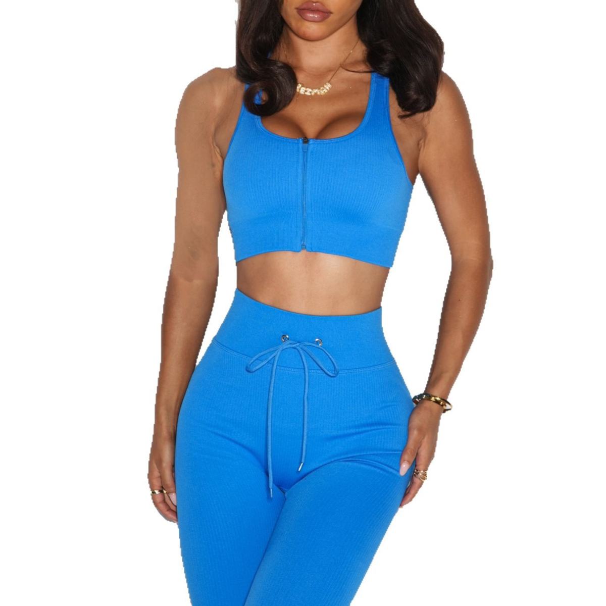 Tied High Waist Yoga Pants Suit