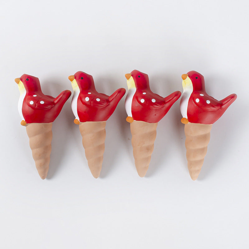 Rising Red Ceramic Smart Bird Drainer Watering Machine