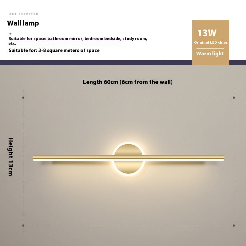 Makeup Mirror Dressing Table Led Fill Light Simple Wall Lamp