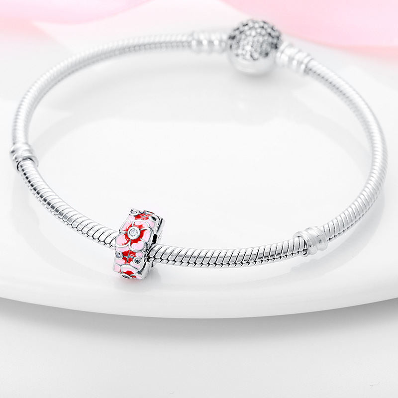 Round Clip-bead DIY Bracelet Accessories, Fashionable Beading Components
