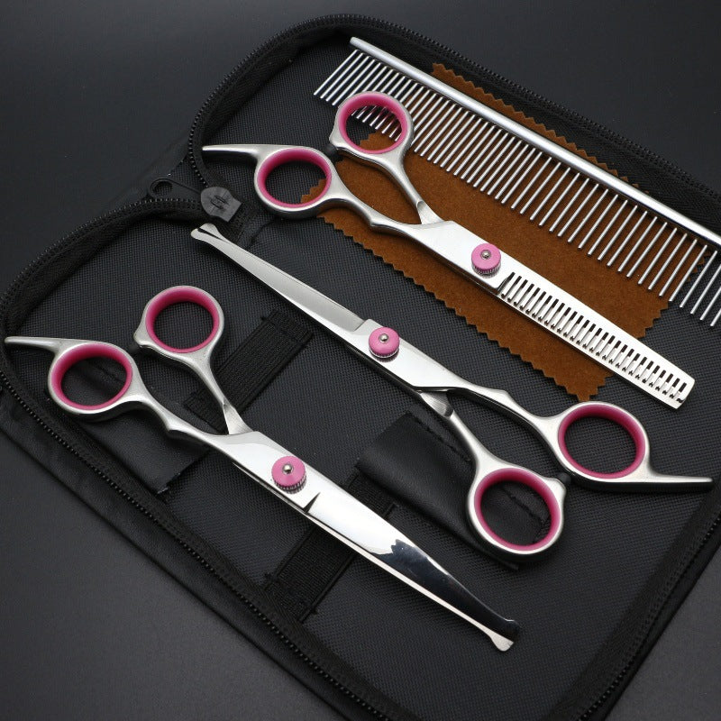 Haircutting Scissors, Comb, And Beauty Shears Set Hairdressing Tool