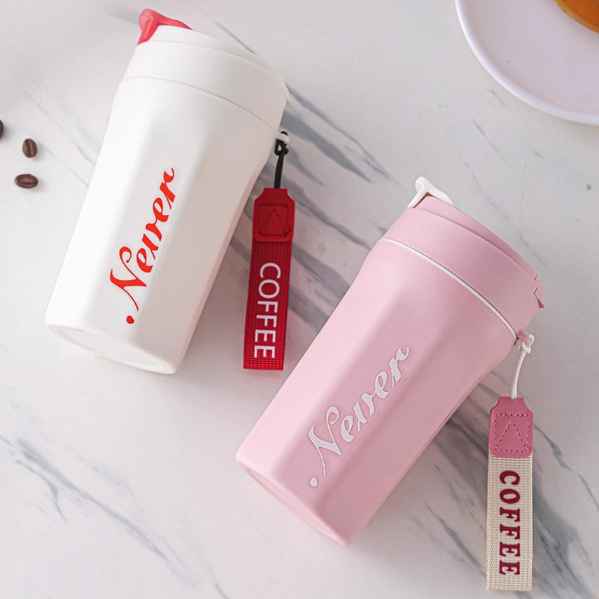 Double-Walled Portable Glass Coffee Mug For Home Use