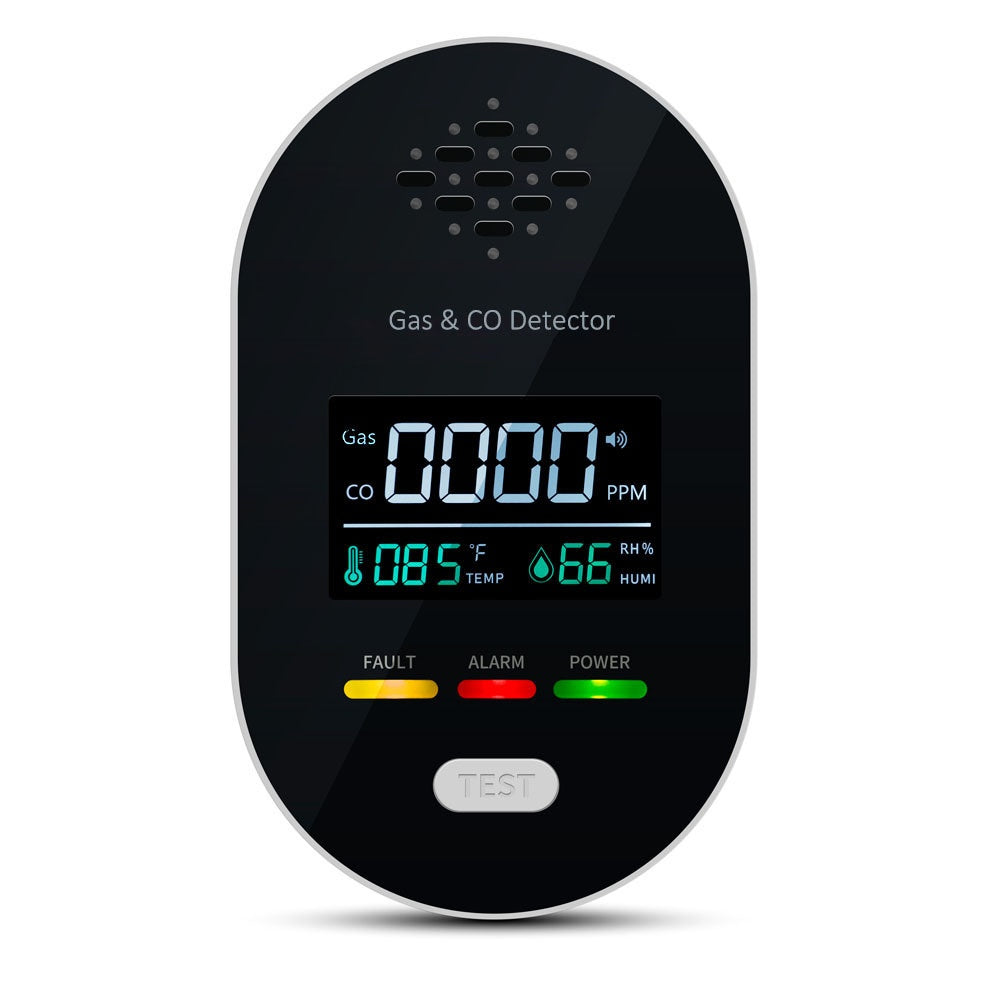 Carbon Monoxide Detector For Home And RV Four-in-onemeasures Temperature Humidity And Gas