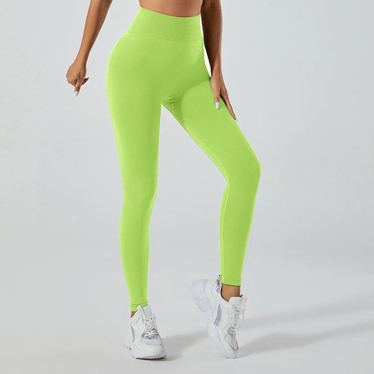 No Embarrassment Line Yoga Pants Women's High Waist Hip Lift Peach Hip Stretch Leggings