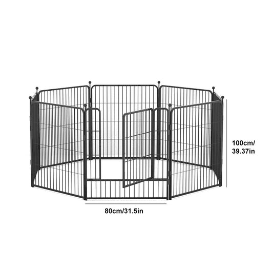32 40 8 Panel Pet Dog Playpen Cage Enclosure Exercise Cat Puppy Metal Fence AU