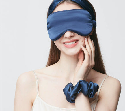 Thickened Eye Protecting Sleep Hair Tie And Eye Mask