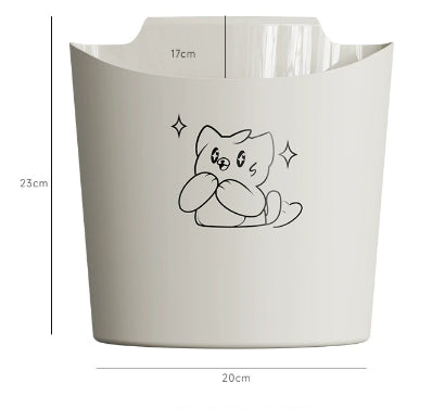 Kitchen wall-mounted garbage cans-gray-PP-1 piece