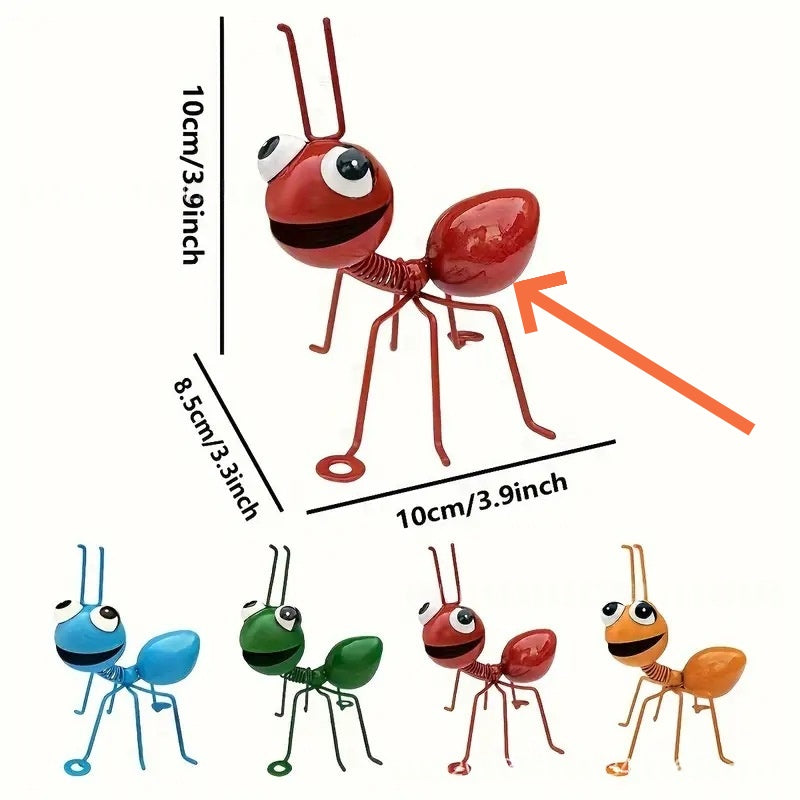 Metal Ant Statue Outdoor Decorative Sculpture Hanging Ornament And Display Piece