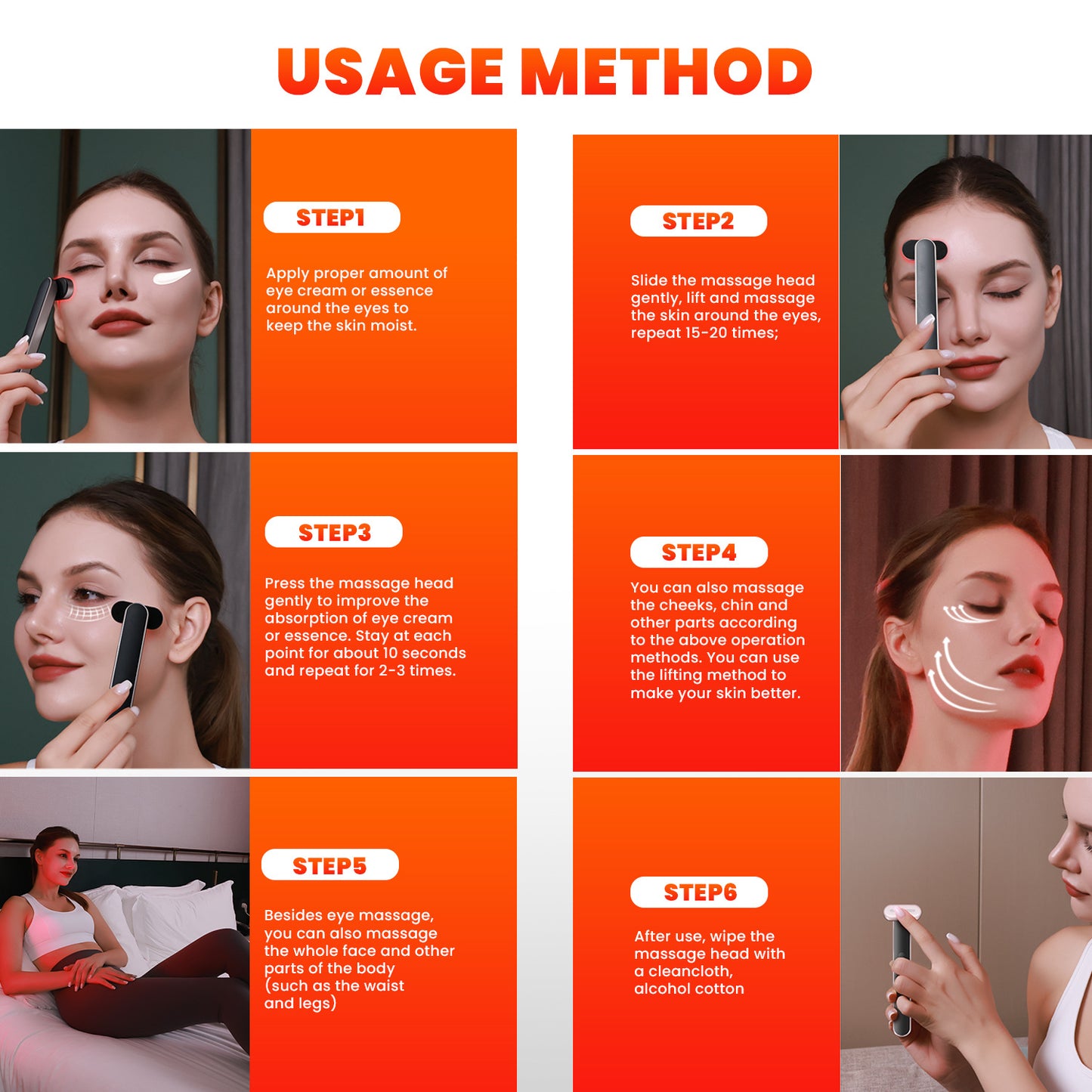 Facial And Neck Care Beauty Neck Device Vibration Massage Lifting And Rejuvenating