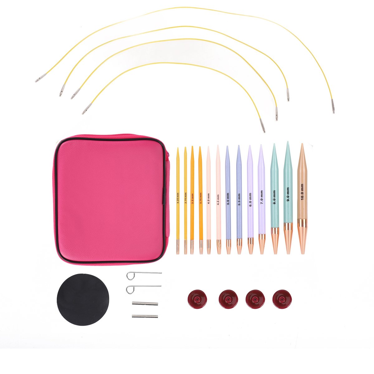 13 Pairs Crochet Hook Set Plastic Polycarbon Needles DIY Craft Accessories For Women