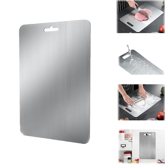 Cutting Board Double-Sided Stainless Steel Chopping Boards For Kitchen Camping