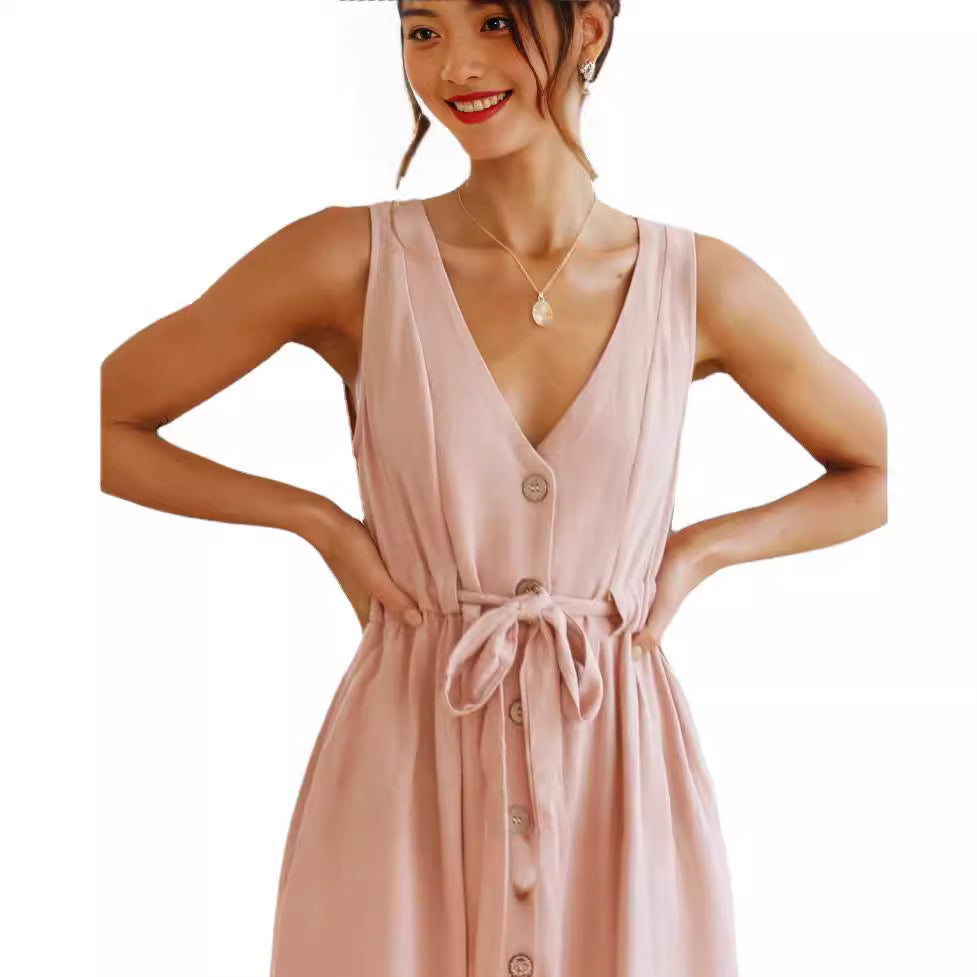 New Womens Fashion Casual Vest Dress