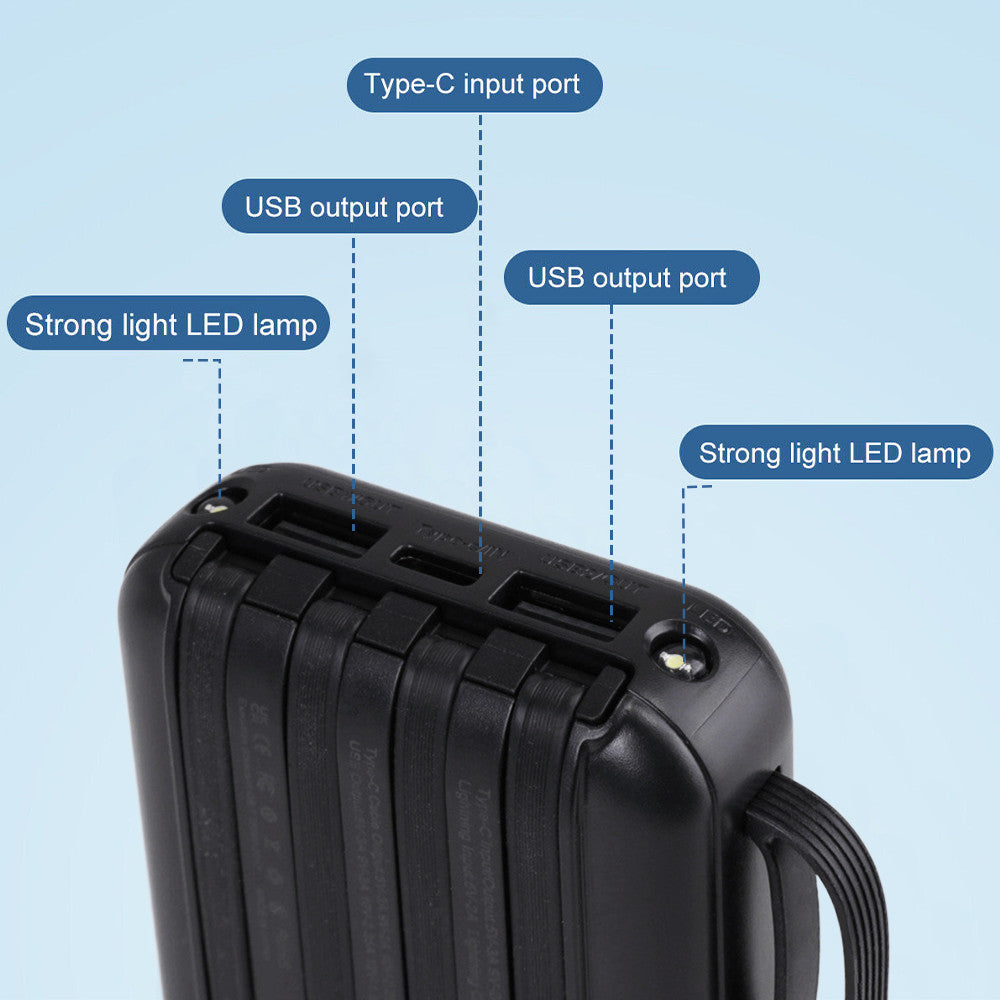 3o000mAh Power Bank, Fast USB Charger, External Battery For Mobile Phones DE