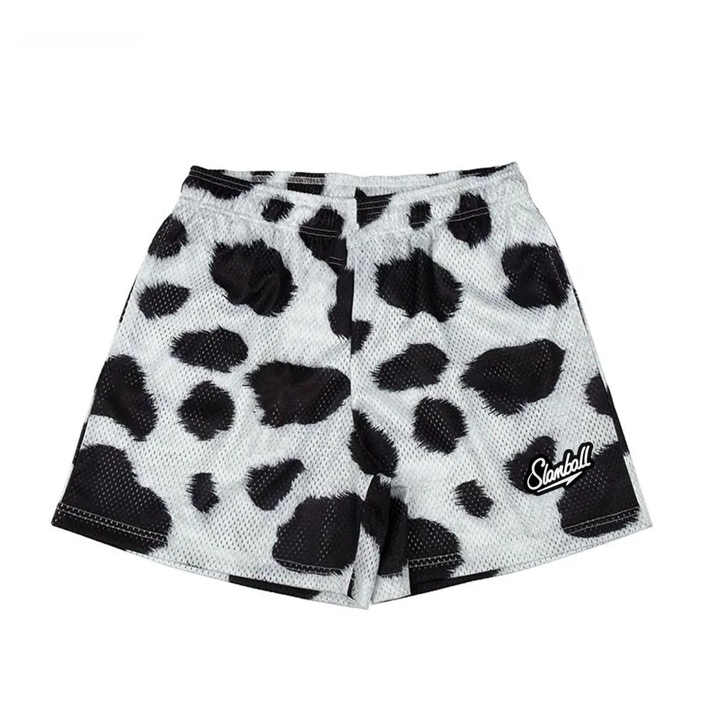 Leopard Print Fitness Training Shorts Men's Sports Pants Basketball