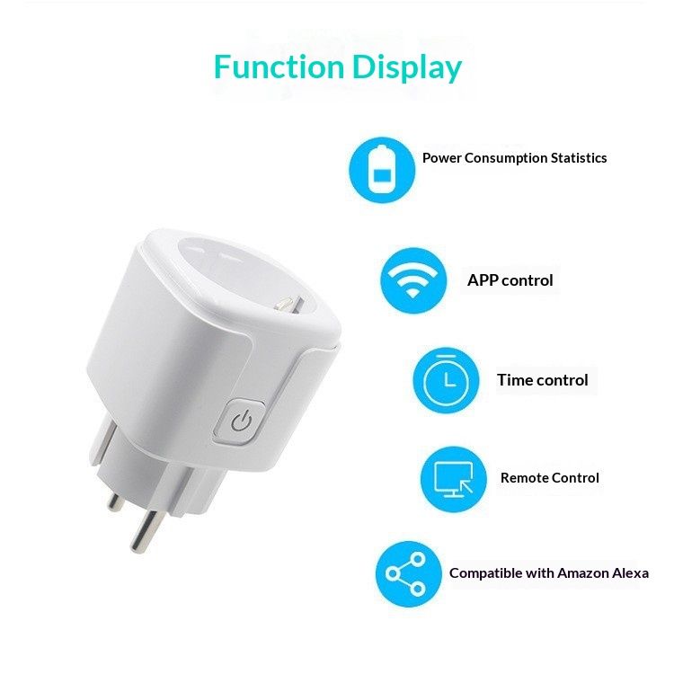 Graffiti Wi-Fi Smart Socket With Power Consumption Monitoring