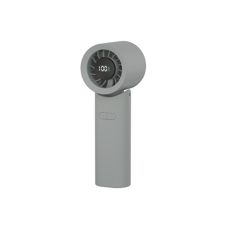 Usb Charging Intelligent Digital Display Long Endurance Mini Folding Halter Fan