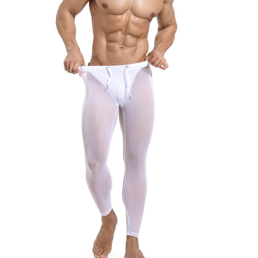 Men's Mesh Breathable Fitness Training Tight Cycling Pants