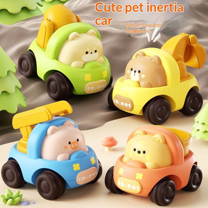 Childrens Cute Pet Inertia Car Cartoon Toy
