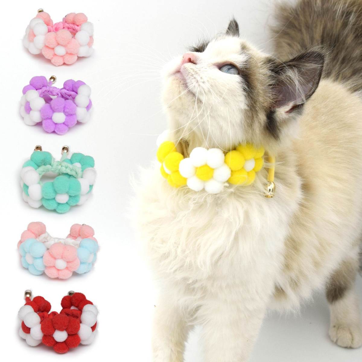 Pet Scarf Floral Collar Dog Photo Prop Neck Ring