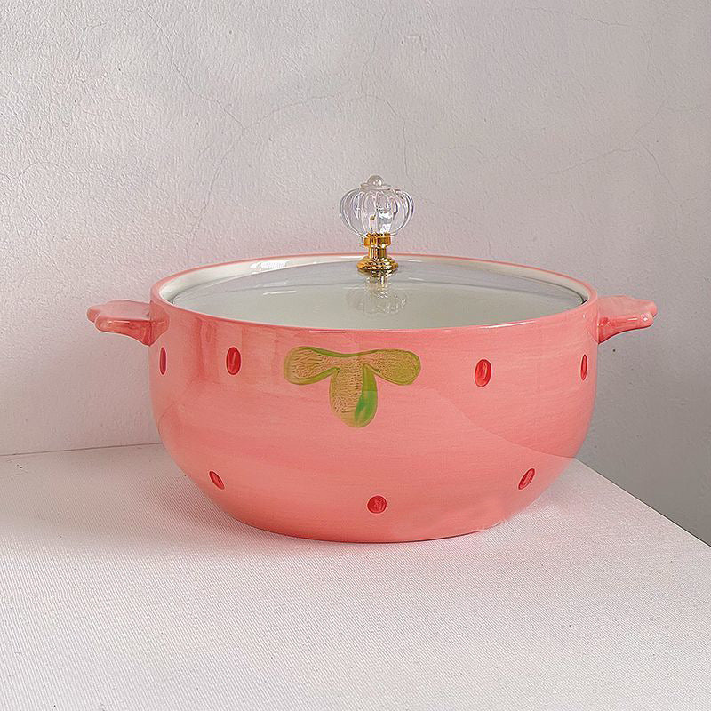 Instant Noodle Bowl With Lid For Dorms Personal-use Bowl For Student Dorm Rooms