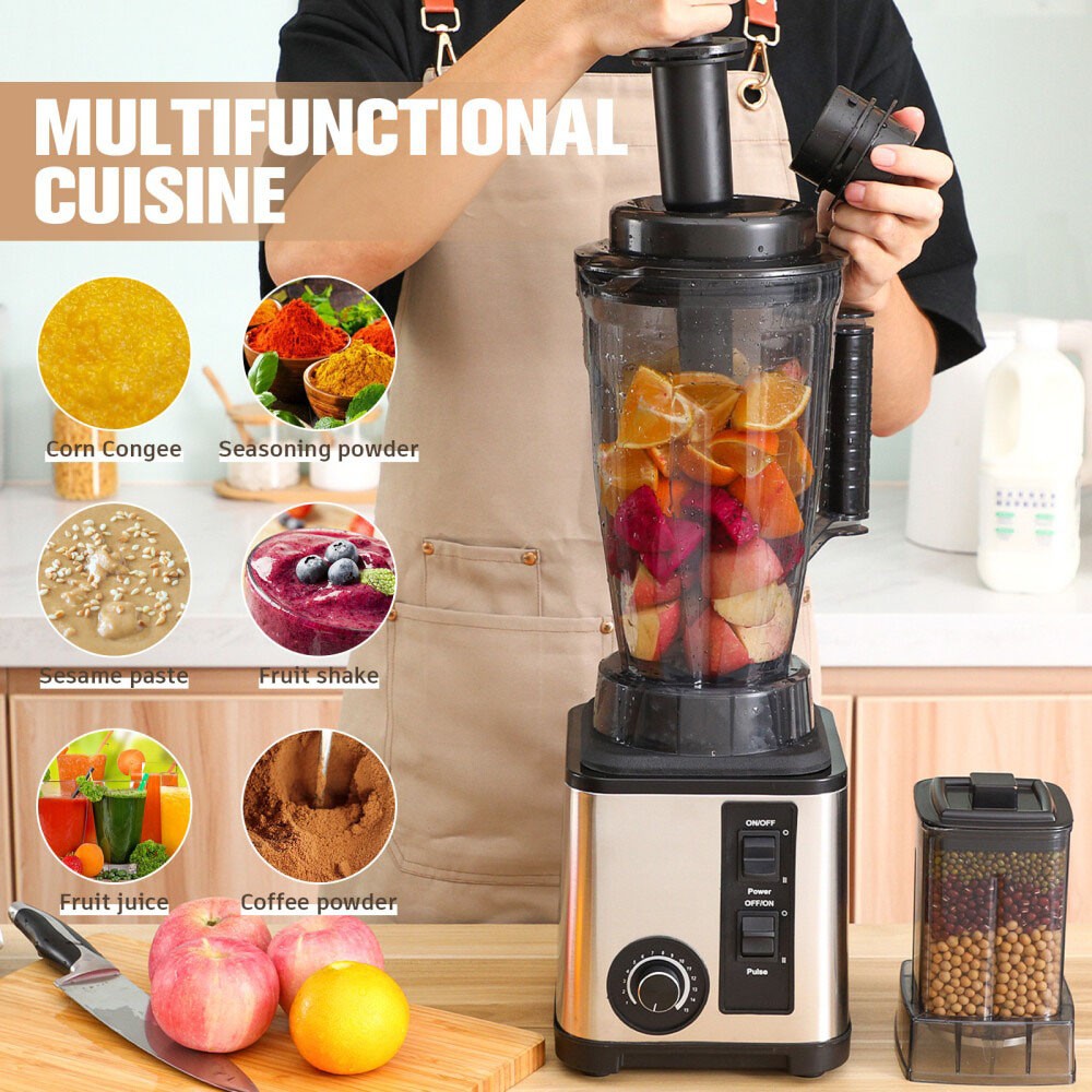 3L Power Commercial Food Blender Juicer Mixer Crusher Processor Grinder 8 Blades