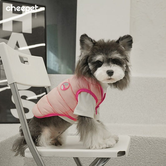Pet Cat And Dog Autumn And Winter Vest Candy Color Double-sided Cotton-padded Clothes