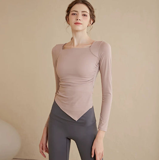 High-End Yoga Apparel Womens Long-Sleeve Sports Top