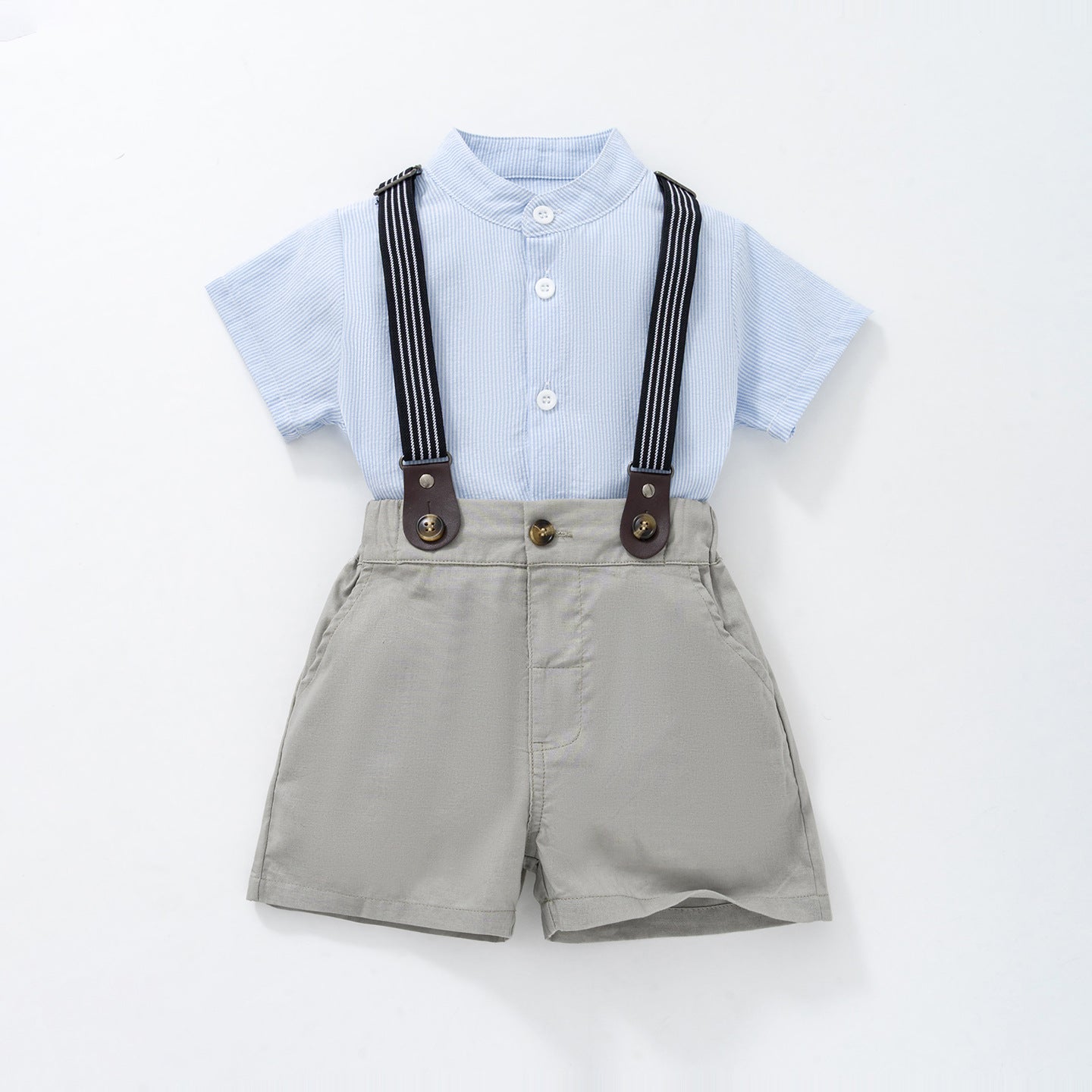 Korean-style Suspender Pants Set For Boys