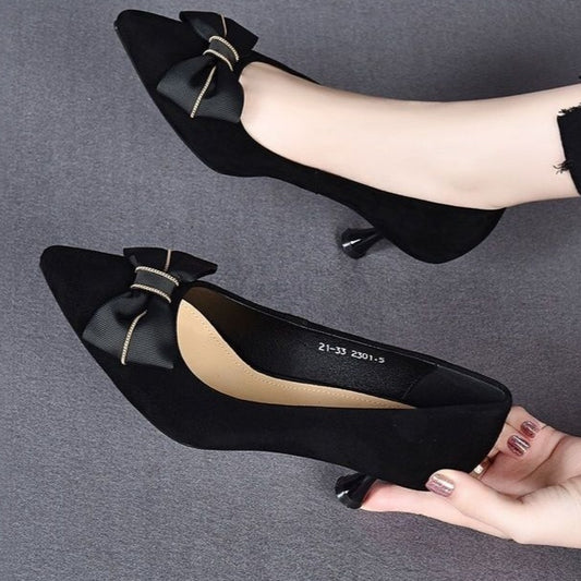 Womens Korean-style Matte Versatile Fashionable Pumps
