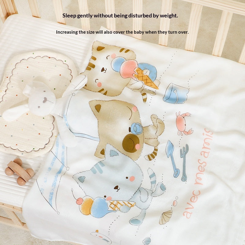 Infant And Toddler Bamboo Fiber Class A Blanket Bath Towel Cooling Blanket