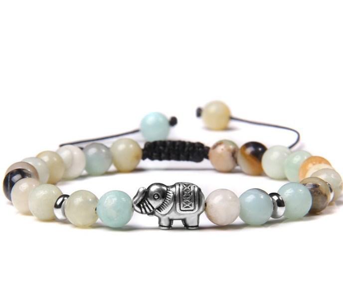 New Yoga Agate Buddha Bead Bracelet