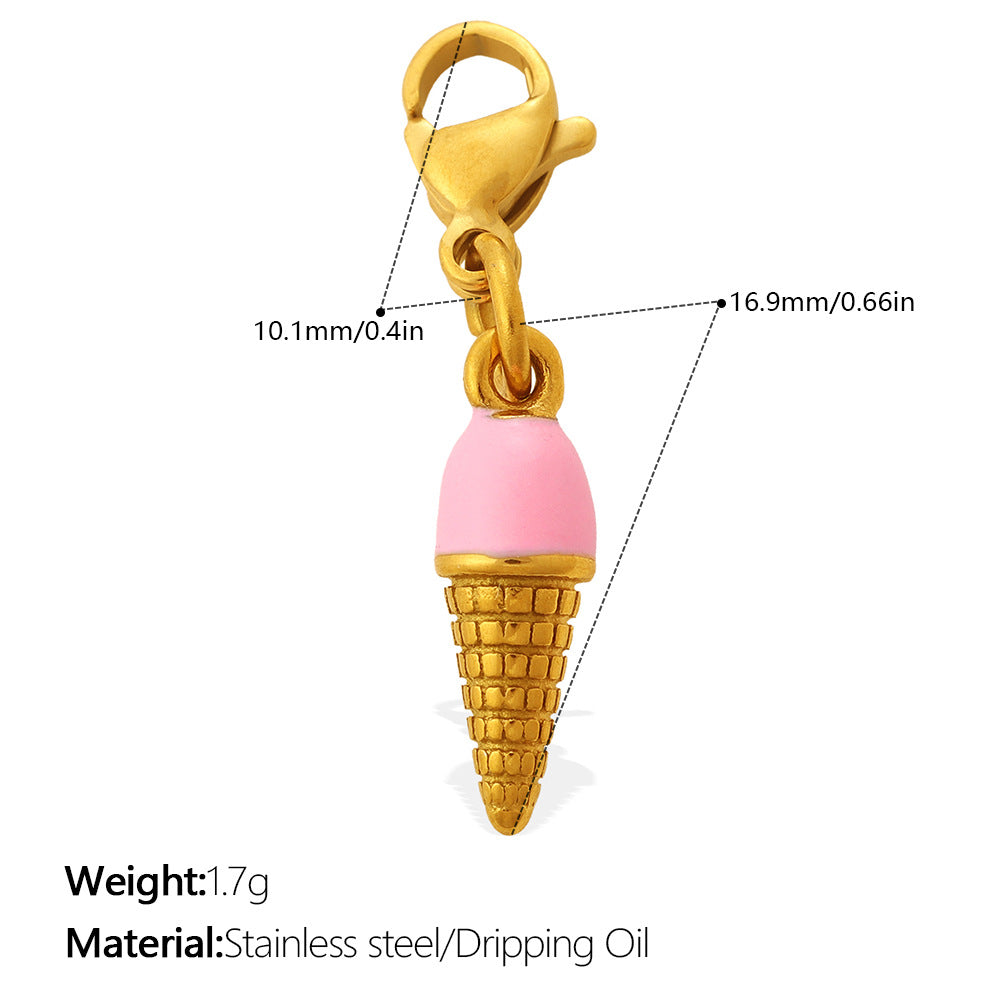 Cute And Sweet Style Pizza Candy Food Series Lobster-shaped Pendant For DIY Bracelet Or Necklace, Exquisite Accessories