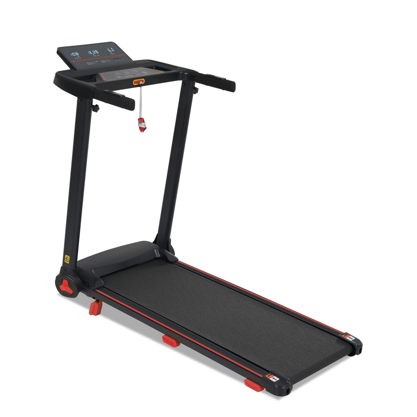 Treadmill With Incline Function, 3.0 HP, Folding, Home, 14 Km H, 8 Incline, 120 Kg, With Heart Rate Sensors, Type-C And USB Charging Station, Bluetooth, Dual Control Mode,12 Program