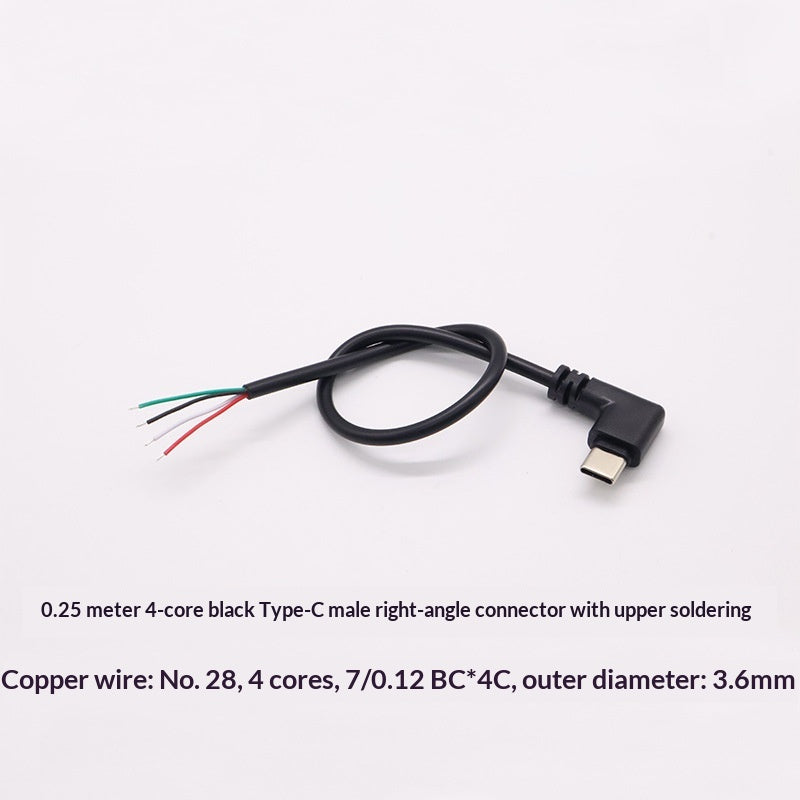 4P Type-C To Micro USB Single-head Cable For Android Charging And Data Transfer