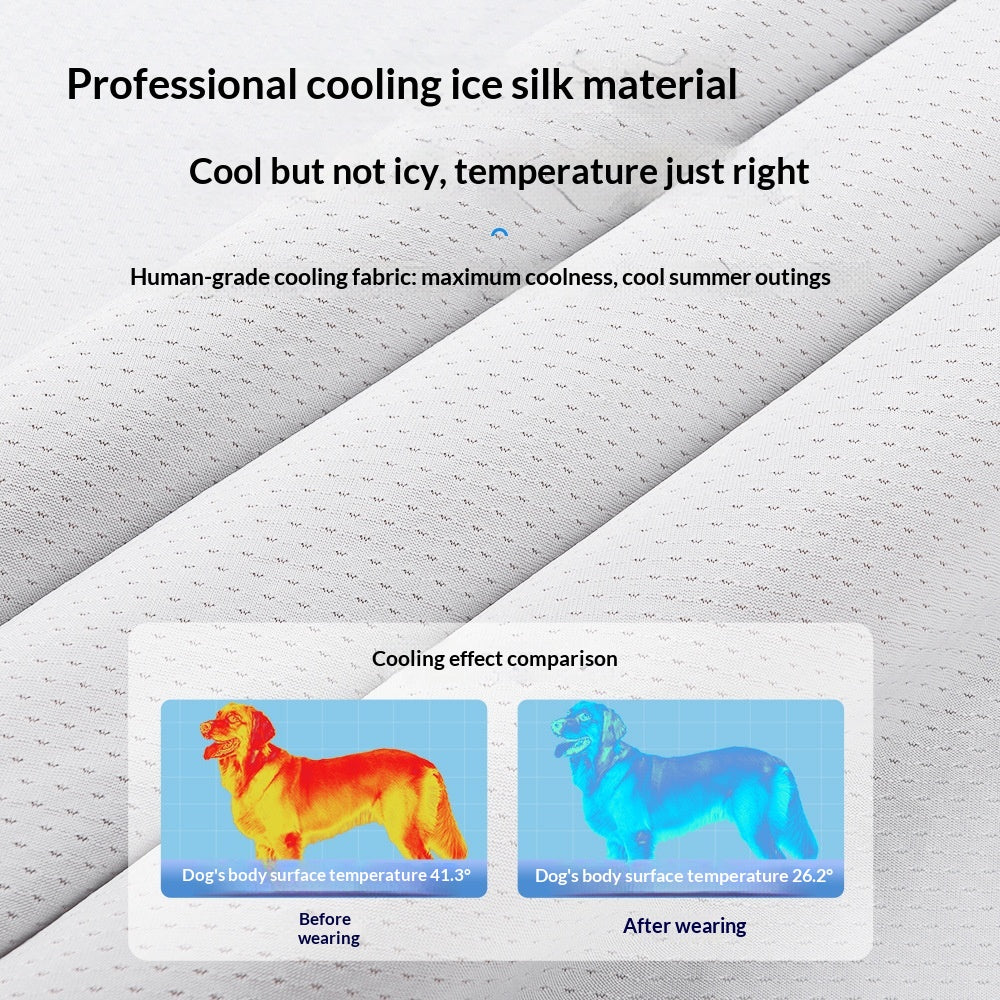Cooling Vest For Medium And Large Dogs Pet Clothing For Heatstroke Prevention