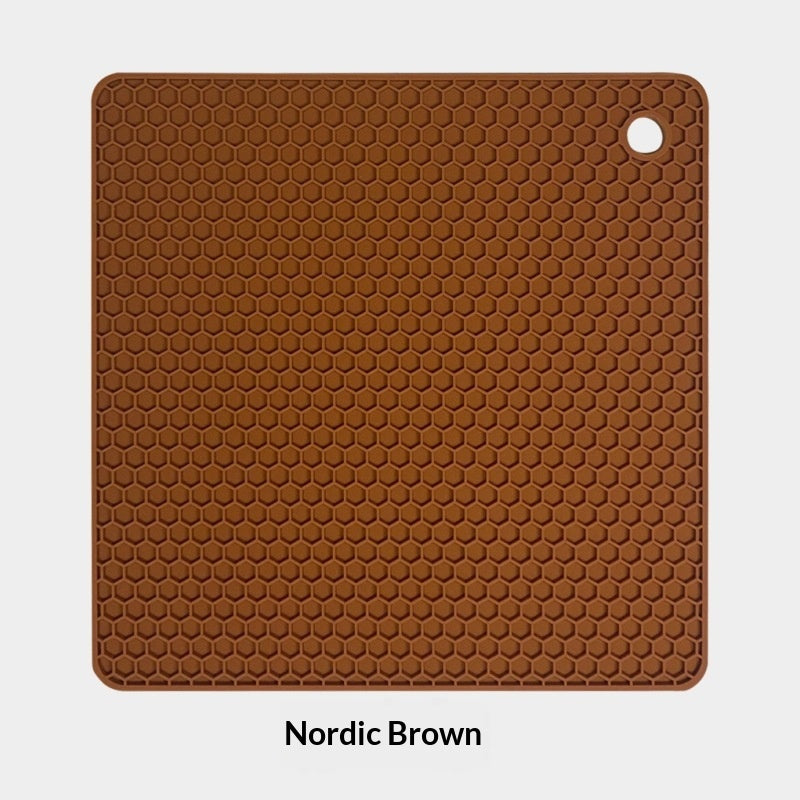 Insulated Silicone Honeycomb Mat Square Kitchen Placemat