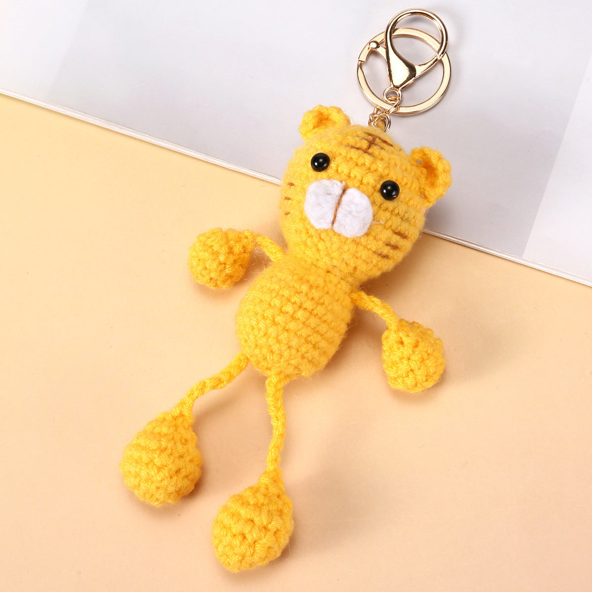 Knitted Ornament Doll Keychain Little Bear Pendant Gift