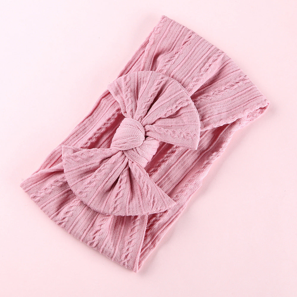 Children's Jacquard Headband Elastic Nylon Hair Band