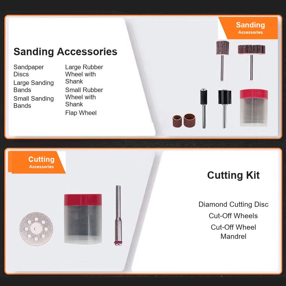 418pcs Rotary Tool Accessories Kit Multifunctional Set Perfect For Cutting UK
