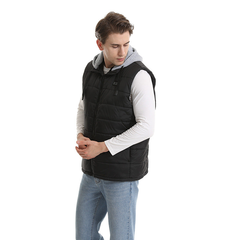 Smart Self-heating Vest Male Hat Charging Heating Thermal Vest