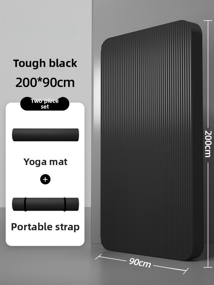 Non-slip, Extra-long, Extra-wide And Extra-thick Yoga Fitness Mat For Home And Gym Use