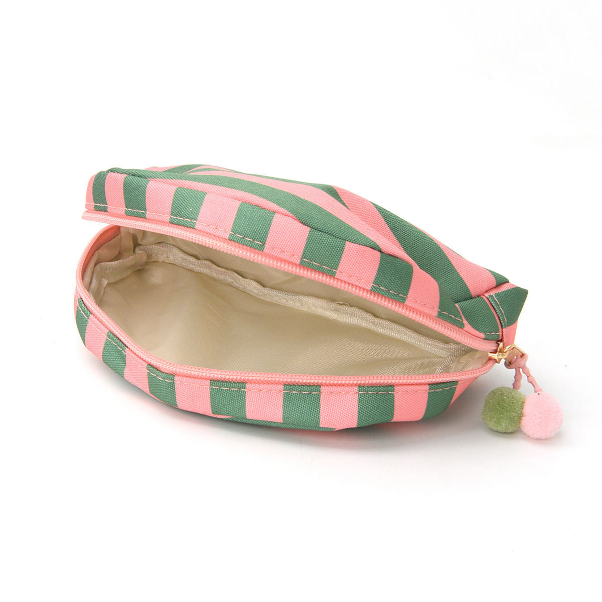 Striped Fashionable Shell-Shaped Makeup Bag