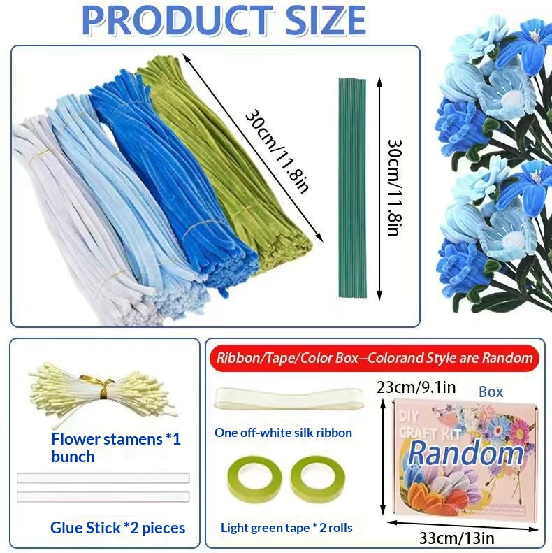 Best-selling Floral Twisty Wire Fluffy Yarn For Crafts