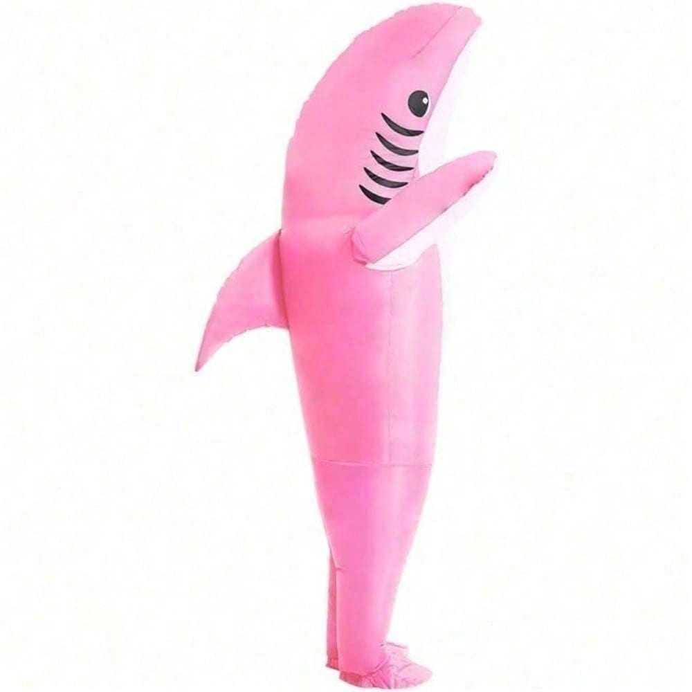 Perfect Valentine Gift, Shark Inflatable Costume, Adult Blow Up Halloween Party Outfit, Funny Group Cosplay For Birthday And Sporting Events