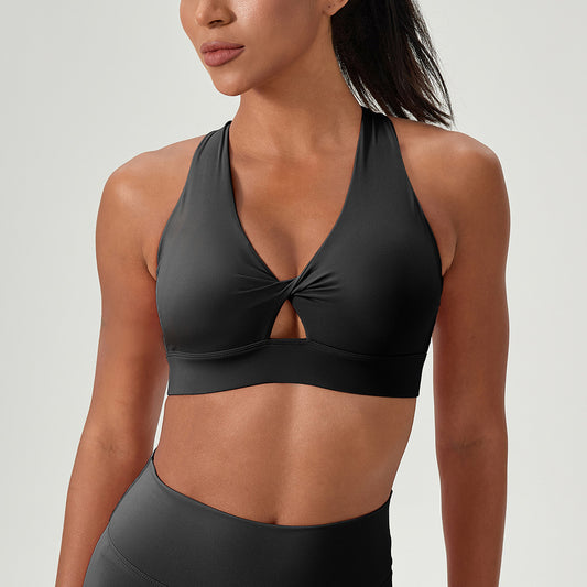 Sports Vest With Fasteners For Shock-resistant Fitness Underwear