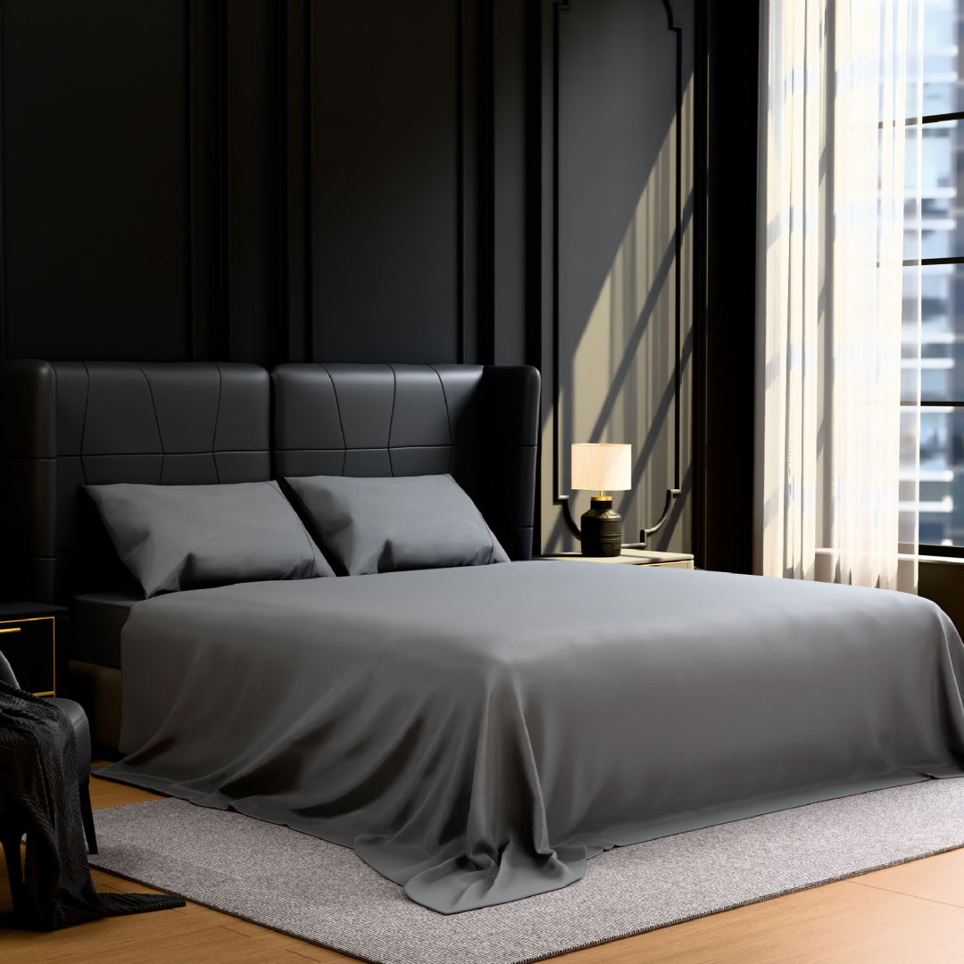 Bedding Full Bed Sheets Set - 4 Piece Bedding - Brushed Microfiber - Shrinkage And Fade Resistant - Easy Care -Full, Grey