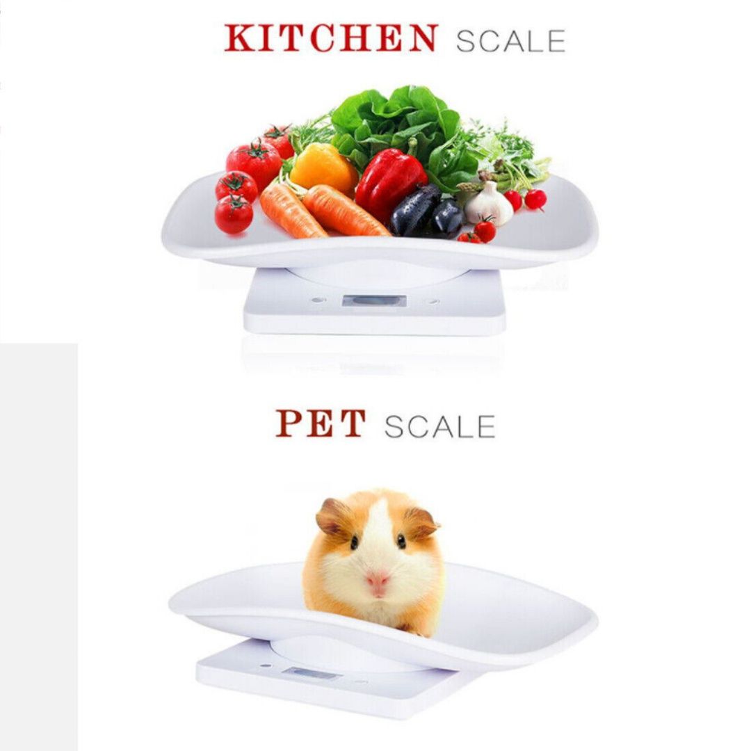 New Electronic LCD Digital Cat Puppy Small Pet Weighing Scales Animal Scale 10kg 1g UK