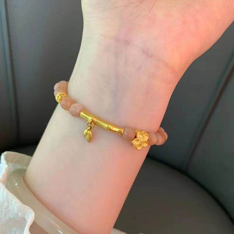 New Vintage-style Bamboo-link Bracelet For Women
