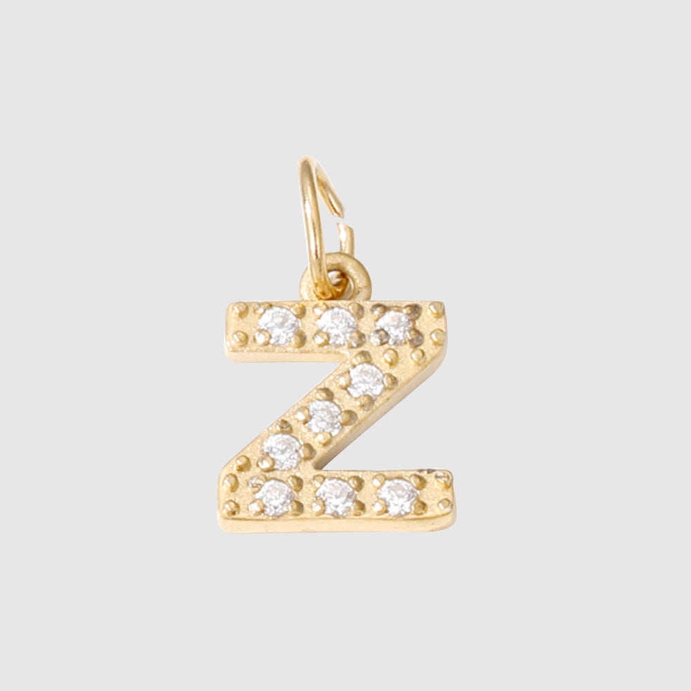 1 Piece 304 Stainless Steel Zircon Ion Plating 14K Gold Real Plated Letter Number Polished Stretch Adjustable Pendant DIY Jewelry Accessories