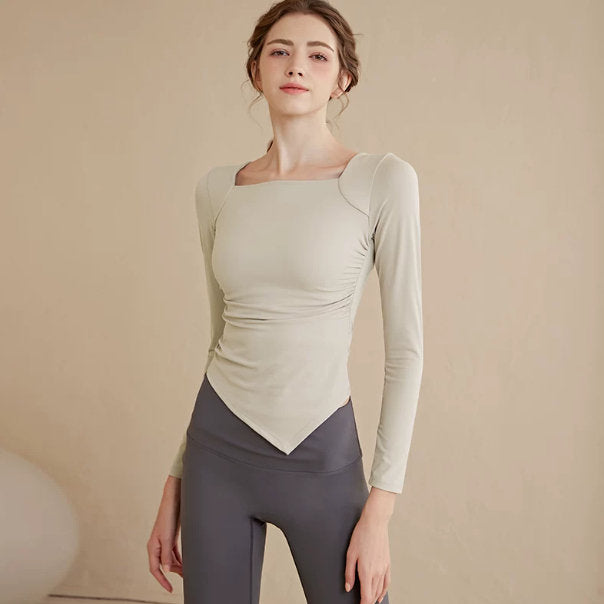 High-End Yoga Apparel Womens Long-Sleeve Sports Top